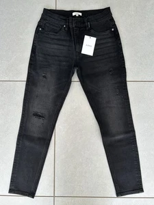 Arne Distressed Denim Jeans Black Wash Größe 30S - Bild 1 von 9