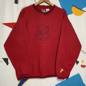 Vintage 90s Winnie Pooh Sweatshirt Large Disney Crewneck 100 Acre Collection - Picture 1 of 9