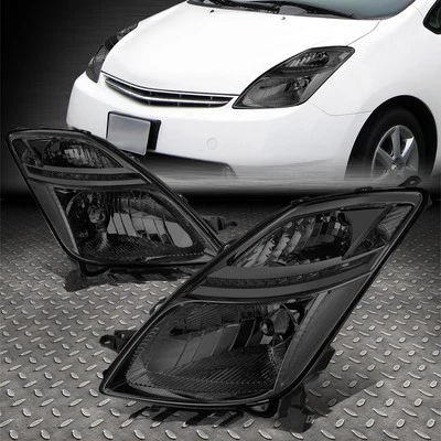 PARA 06-09 TOYOTA PRIUS ESTILO OE LENTE AHUMADA ESQUINA TRANSPARENTE FAROS DE XENÓN OCULTOS Foto 1 de 4