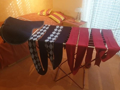 Reitsportpaket Satteldecke und 2 Paar Bandagen, gebraucht Gr. WB - Bild 1 von 2