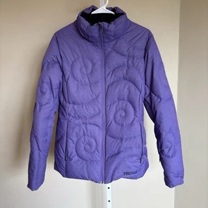 Marmot 650 fill down jacket purple womens size large swirl winter - Picture 1 of 14