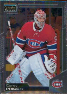 2020-21 O-Pee-Chee Platinum #9 Carey Price Montreal Canadiens - Image 1 of 2