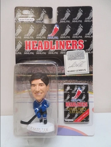 MARIO LEMIEUX NHLPA Headliners  PENGUINS FIGURE Toy 1996 Cover