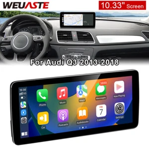Android Car GPS Radio Navigation Wireless Carplay 10.33'' For Audi Q3 2013-2018 - Picture 1 of 12