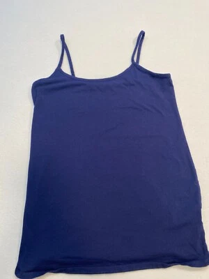 Motherhood Maternity Tank Top Womens Medium Blue Stretch Regular Spaghetti Strap - Image 1 of 4