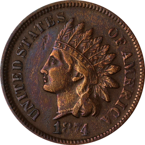 1874 Indian Cent Great Deals From The Executive Coin Company Cover