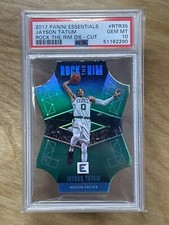 2017-18 Panini Essentials JAYSON TATUM Rookie RC ROCK THE RIM PSA 10 Pop 19