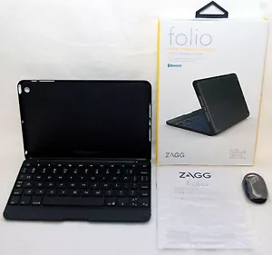 NEW Zagg Keys Folio Apple iPad Mini w/Retina Display Bluetooth Keyboard backlit - Picture 1 of 7