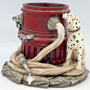 Vanmark The Red Hats of Courage Fire Hydrant Pencil Holder 1998  4 1/8" X 4 5/8" - Picture 1 of 8