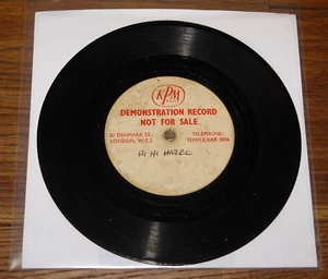 THE TROGGS ~ HI HI HAZEL ~ KPM DENMARK STREET ACETATE 7" ~ EARLY DIFFERENT MIX - Imagen 1 de 2