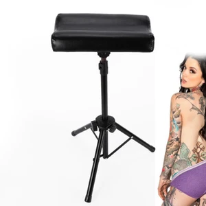 Portable Adjustable Black Tattoo Arm rest Leg Rest Tattoo Tripod Stand Chair - Picture 1 of 11