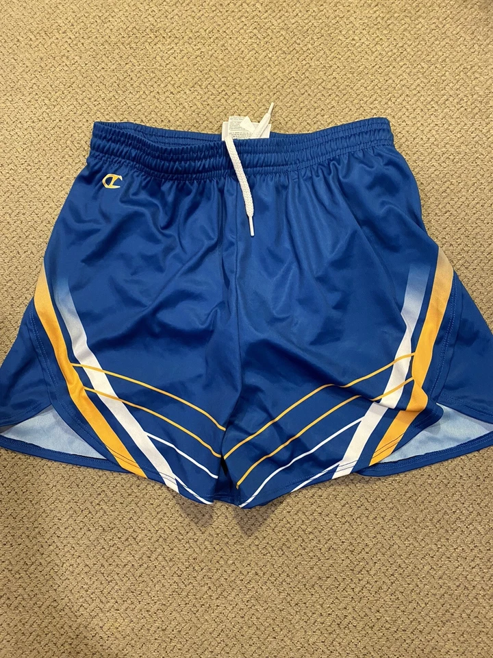 Boys Champion Lined Blue Running Shorts Small S - Image 1 of 1