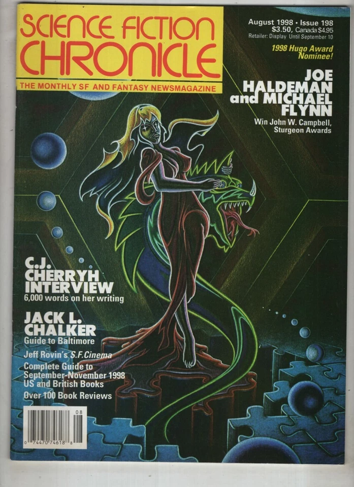 Science Fiction Chronicle Mag C.J. Cherryh Interview August 1998 #198 122821nonr - Image 1 of 1