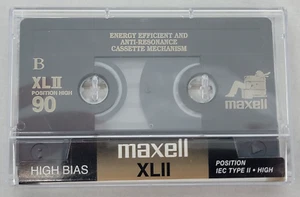 Maxell ~ XLII 90 High Bias ~ Blank Audio Cassette Tape ~ 90 Min ~ PRE-OWNED - Picture 1 of 9
