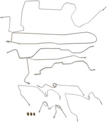 KIT LÍNEA FRENO ACERO INOXIDABLE 95-98 GMC CHEVROLET K1500 CABINA EXTENDIDA 4X4 GASOLINA 78 PLAT Foto 1 de 3