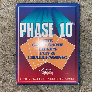 EUC Vintage Phase 10 Card Game 1992 90's Fundex Mattel Cards - All Pieces - Picture 1 of 2