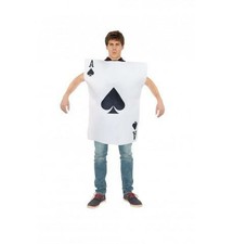 Costume carta da gioco Asso di Picche