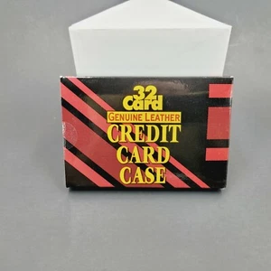 32 carte custodia carta di credito in vera pelle nuovissima sigillata grande regalo di Natale - Foto 1 di 5