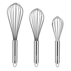 NileHome Edelstahl Schneebesen Set 8" 10" 12" KitchenHISTORY - Bild 1 von 7