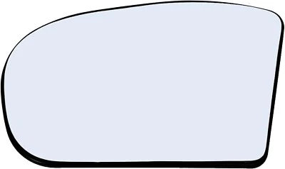 Conjunto de vidro espelho lateral do motorista para 01-07 Mercedes Benz Classe C Classe E aquecido - Imagem 1 de 4