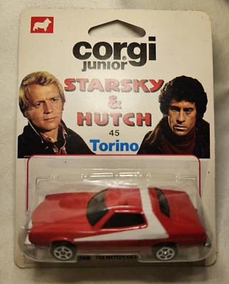 vtg 1977 Corgi Juniors Starsky & Hutch Ford Gran Torino 51059-51060 New - Image 1 of 3