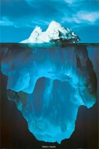 ICEBERG PHOTO ART HIDDEN DEPTHS POSTER - 24X36 PRINT - Picture 1 of 1