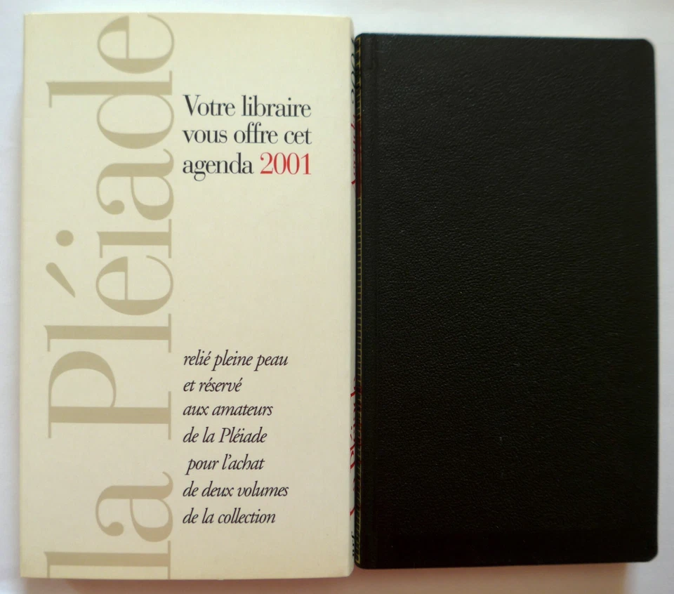 Agenda de la Pléiade 2001 avec son répertoire et son étui carton - Photo 1/1
