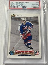 1991 Upper Deck Czech #78 BRIAN RAFALSKI Rookie USA  World Juniors RC PSA 8