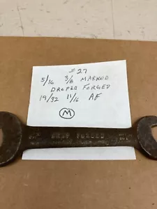vintage moore wrench #27 marked 5/16 3/8 this is uss size - Picture 1 of 3