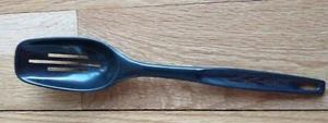 Vintage Foley Slotted Spoon Wheat Nylon Plastic 11" Black Utensil - Picture 1 of 4