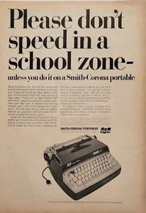 1966 Smith Corona Portables Electric Typewriter Vintage Print Ad Electra 110 - Picture 1 of 1