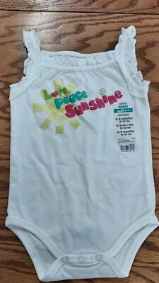 Love Peace Sunshine Baby Infant Bodysuit 6-9 months - Image 1 of 2