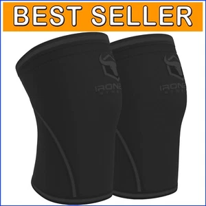 High-Performance 7mm Knee Sleeves for Weightlifting - Unisex Compression Support - Picture 1 of 8