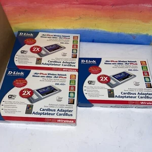 3 x D-link AirPlus DWL-650+ 802.11b Wireless Adapter - Brand New PCMCIA - Picture 1 of 3
