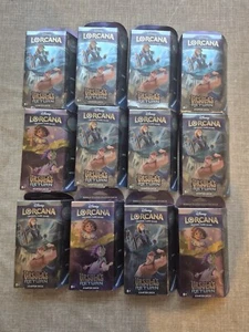 Paquete de 12 paquetes de barajas de inicio de regreso de Lorcana Ursula de Disney nuevo envío y devolución gratuitos - Imagen 1 de 4