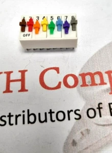 SDS-8-014                             ERG 8 WAY SPST DUAL IN LINE LATERAL SWITCH - Imagen 1 de 2