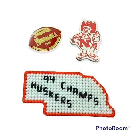Vintage Nebraska Cornhuskers NCAA Rubber & Metal  Fridge Magnets Lot Huskers Cover