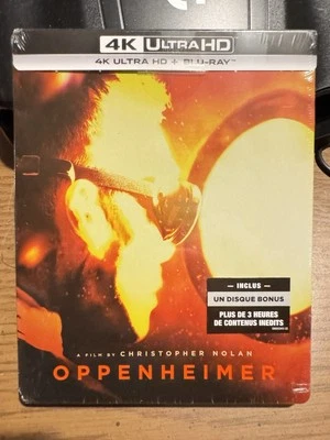 Oppenheimer Steelbook (4K UHD + Blu-ray, Import, Region Free) *NEW/SEALED* READ! - Image 1 of 4