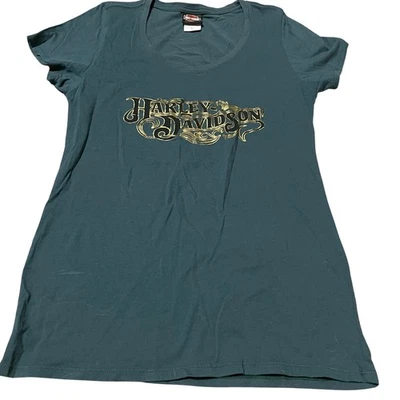 Harley Davidson Maui Hawaii Graphic T-Shirt Dress Womens Large - Image 1 of 4