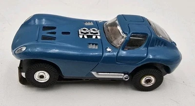 RARE VINTAGE AURORA MODEL MOTORING HO Scale Slot Car Blue T Jet Cheetah 1403 - Image 1 of 4