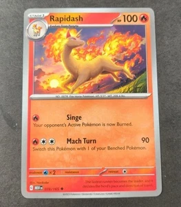 Pokemon 151 Rapidash Uncommon Card 078/165 NM - Picture 1 of 1
