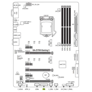 Module de sécurité TPM2.0 LPC 12/14/20 broches SPI 12 broches pour plateforme GIGABYTE GC-TPM20 - Photo 1/9