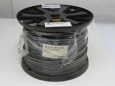 LOT OF 1000 FT BELDEN 1545A CATV VIDEO RG6 18 AWG BCCS FOIL + BRAID CM PVC JACKE - Image 1 of 3
