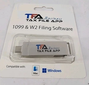 TFA Business Tax File App 1099 & W2 Filing Software Comp mit Mac für Windows - Bild 1 von 2