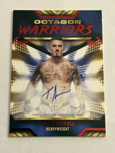 2024 Topps Knockout UFC Tom Aspinall Octagon Warriors Auto Red SSP /25 - Bild 1 von 2