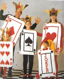 Butterick 5738 Costume Deck Cards Halloween Girls Boys Family All Sizes UNCUT - Picture 1 of 4