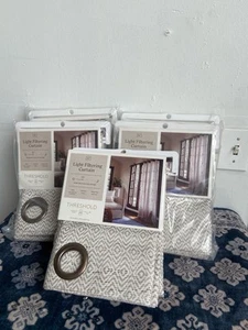 Threshold Light Filtering Curtains 54”x84” - Picture 1 of 3