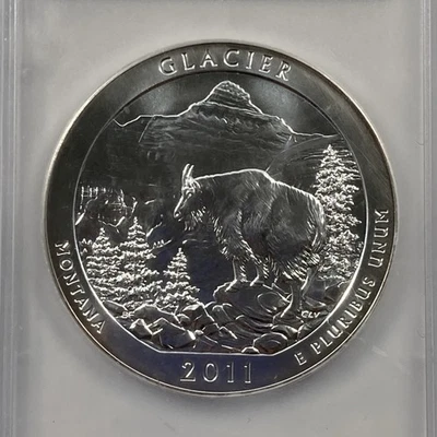 2011 National Parks 5 ounce Silver. PCGS MS 69 Proof Like. F/S - Image 1 of 4