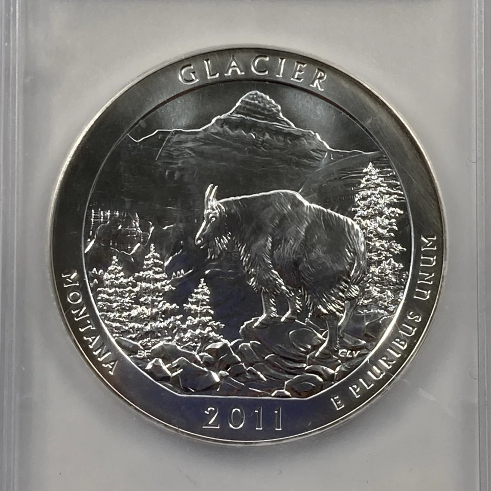 2011 National Parks 5 ounce Silver. PCGS MS 69 Proof Like. F/S - Image 1 of 4