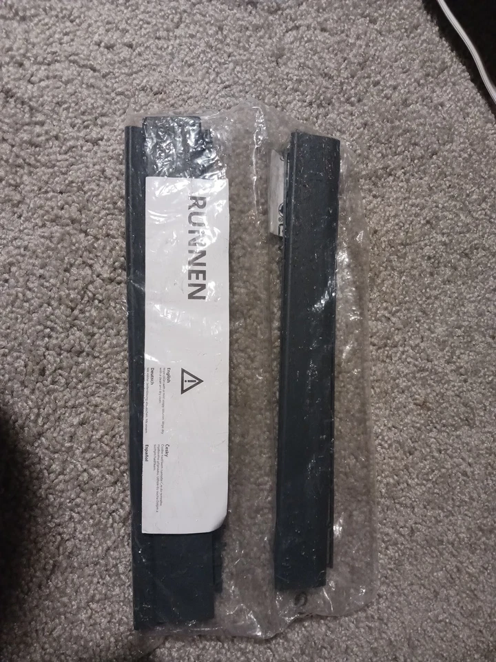 Faixa de borda IKEA RUNNEN piso externo deck plástico cinza escuro pacote com 3  - Imagem 1 de 3